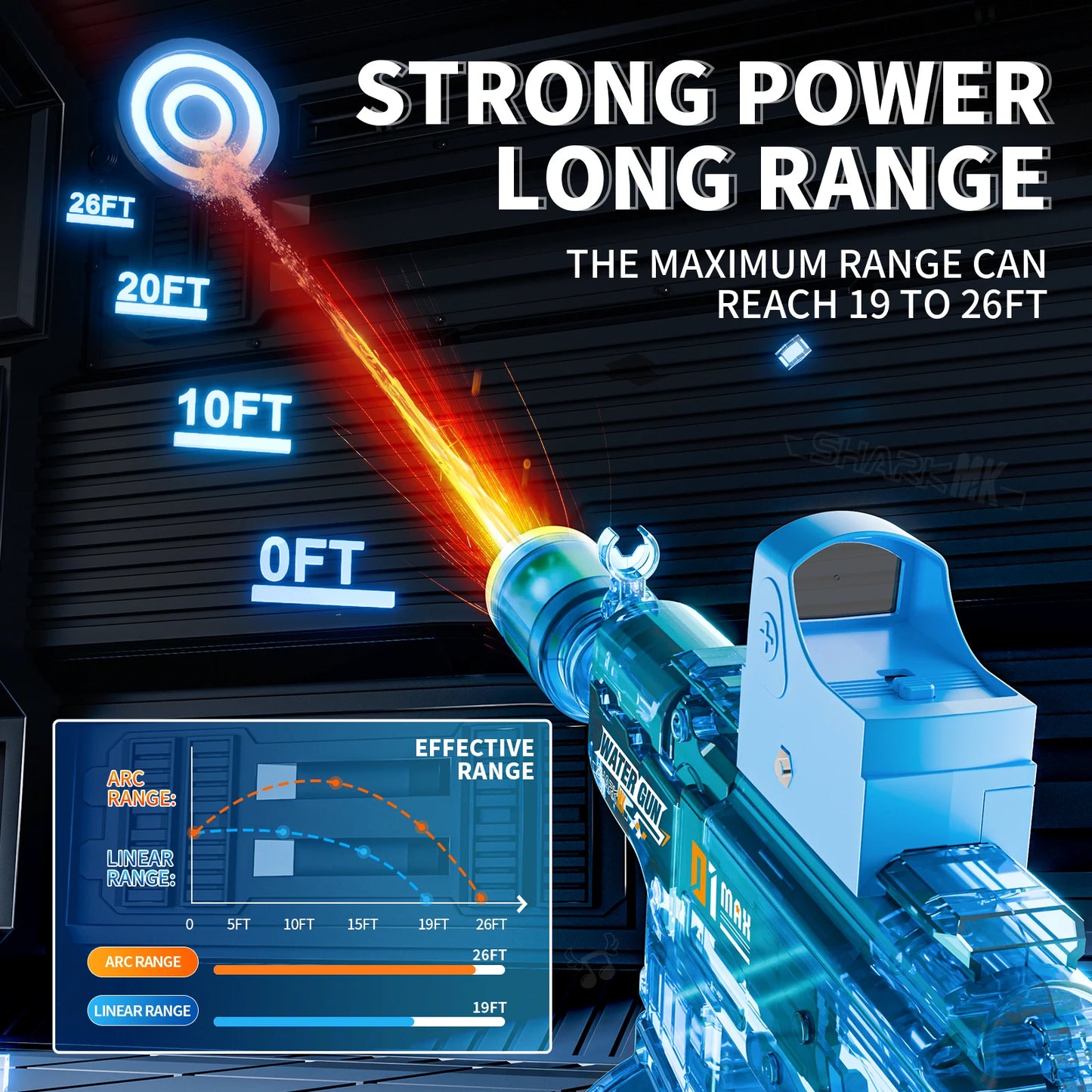 2025 Kids Hot Selling Electric Spray & Water Gun Simulates Sound Light Gun Toys Outdoor Activities Spray Vibration Gun Toys