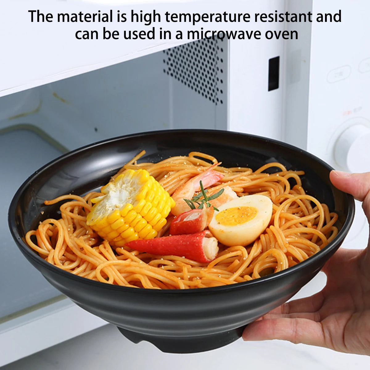 Thickened Plastic Ramen Bowl Japanese Style Household Ramen Bowl Spicy Hot Pot Large Bowl Anti-scalding Soup Bowl