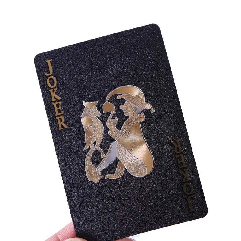 Black Gold Poker game card set waterproof poker set Magic Dmagic packaging board game gift collection