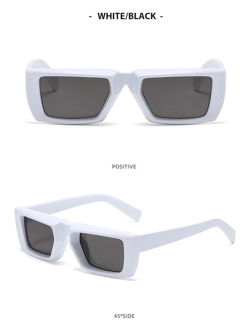 OEC CPO Vintage Rectangle Sunglasses Women Punk Small Frame Sun Glasses MenTrends Square Glasses UV400 Shades Fashion Eyewear