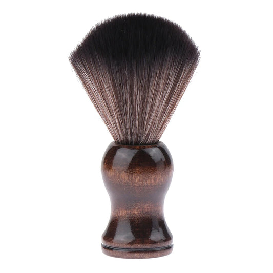 Natural Razor Brush with Wood Handle Badger Hair Men's Shaving Brush Barber Salon Men Facial Beard Cleaning Appliance Shave Tool