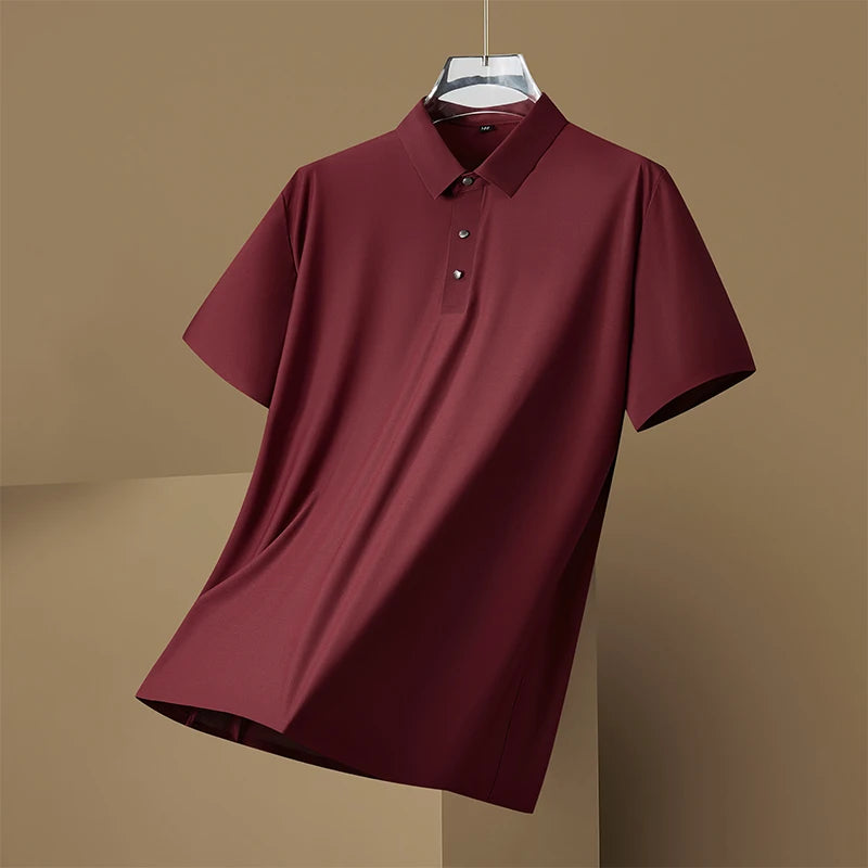 Men Polo Shirt Summer Cool Oversized 5XL 6XL 7XL 8XL Plus Size T Shirt 2024 Short Sleeve Breathable Thin Loose Fashion Male Soft
