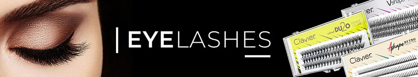 Clavier Classic Brown Eyelashes Natural Cluster Lash 10D Individual Segment Eyelash Professional C Curling