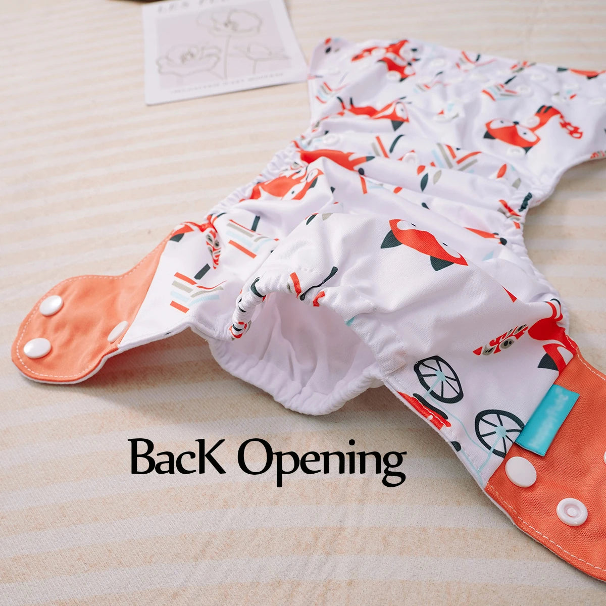 4PCS Baby Waterproof Nappies Cute Underwears Reusable Newborn Cloth Diaper Soft Ecological Toddler Training Pants For Boys Girls