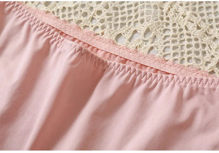Plus Size Women Panties Sexy Lace Comfortable High Waist Milk Silk Panties for Women Underwear Ladies Briefs of Large Size XXXL