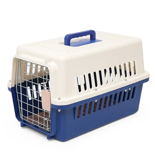 Outdoor Large Plastic Cat CageLarge Airline Pet CageCat Shipping Box Portable Pet Supplies