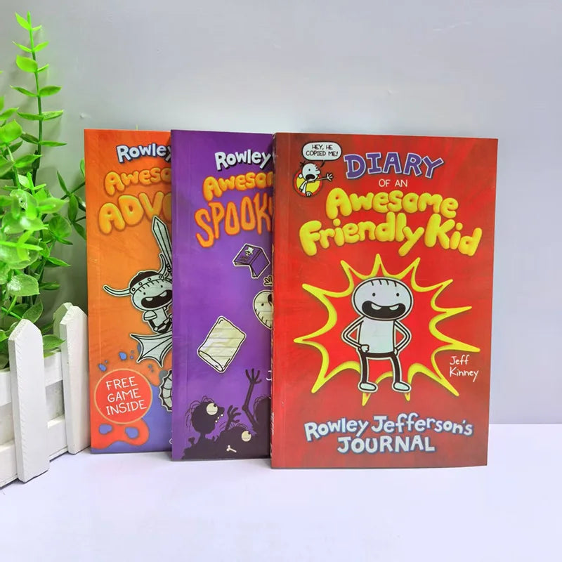 Diary Of An Awesome Friendly (Three Volumes) English Version English Books Livros Livros