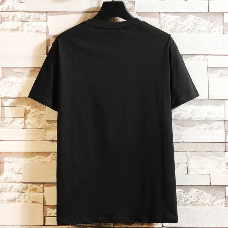 Plus SIze 15XL men's summer new Large trendy casual Cartoon round neck short sleeved t-shirt 14xl 200kg graphic t shirts