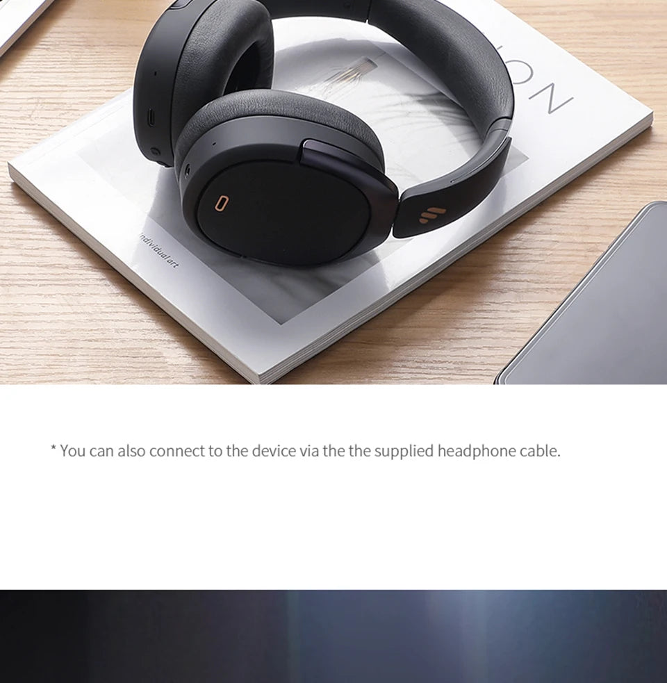 Edifier WH950NB Active Noise Cancelling Wireless Headphones Hi-Res Wireless Audio Dual Device Connection Bluetooth 5.3 Headset