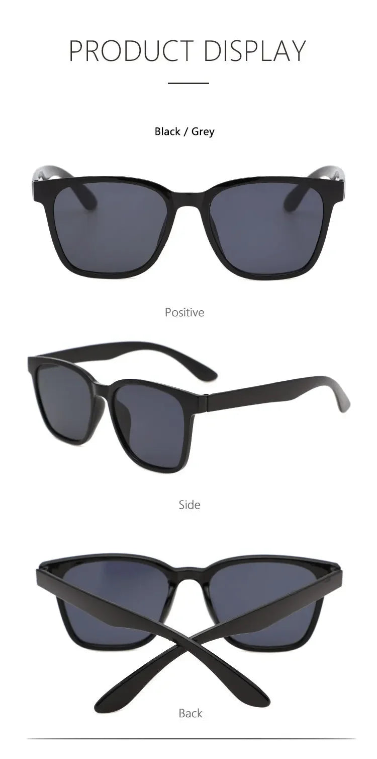 Retro Classic Vintage Square Sunglasses Women Oversized Sunglasses Women Men Retro Leopard Luxury Sun Glasses UV400 Glasses