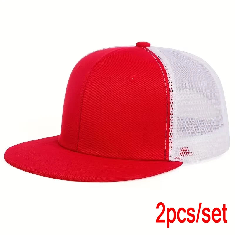 Fashion Baseball Cap Blank Mesh Camouflage Solid Color Hip Hop Hat Outdoor Sports Visor Snapback Hats Trucker Caps