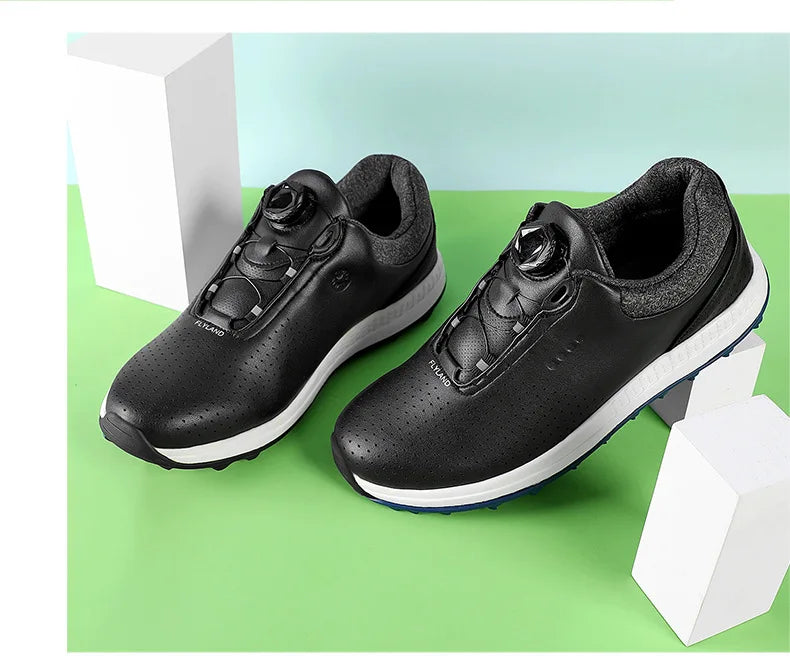 Golf Shoes Rotating Buckle Casual Shoes Breathable Mesh Sports Shoes High-quality Sneakers Brand Solid Color Thick Sole