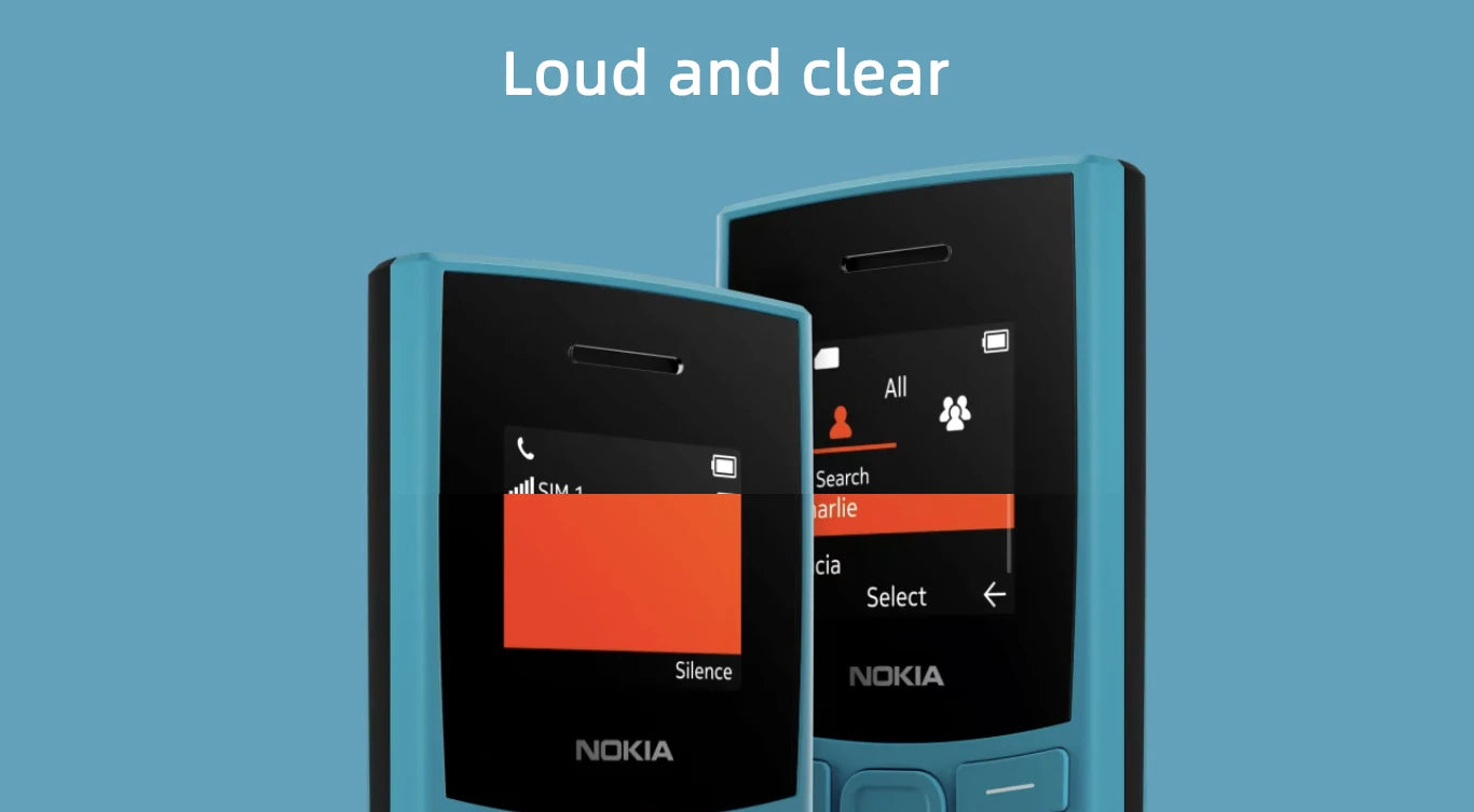 New Nokia 105 4G 2023 Feature Phone Dual SIM 1.8 Inch Bluetooth 5.0 1450mAh Long Standby Time Flashlight FM Radio Call Recording