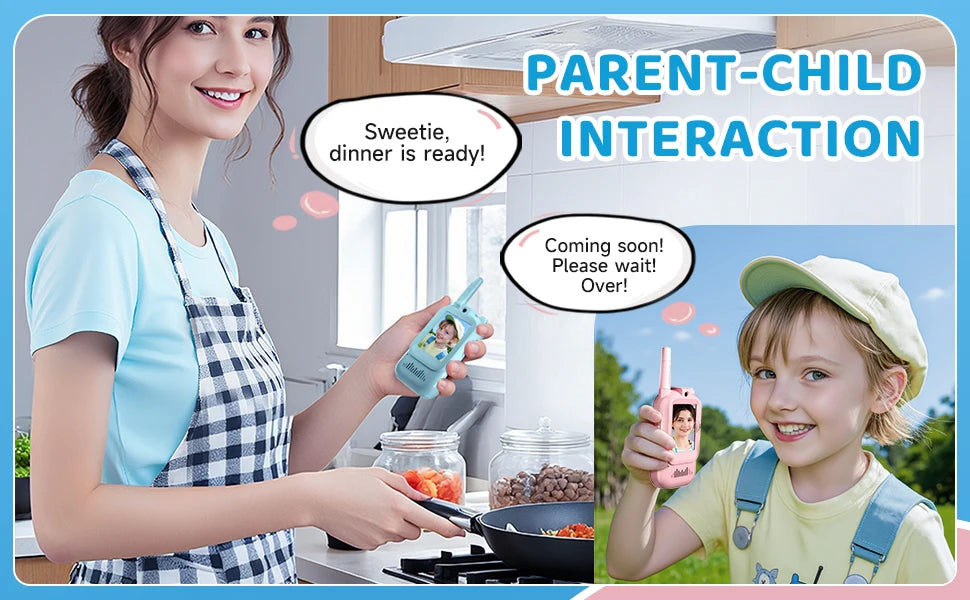 NEW Airiton Kids Video Walkie Talkie Long Range No Internet Connection With Camera Toys For Home Outdoor Christmas Gifts For Kid