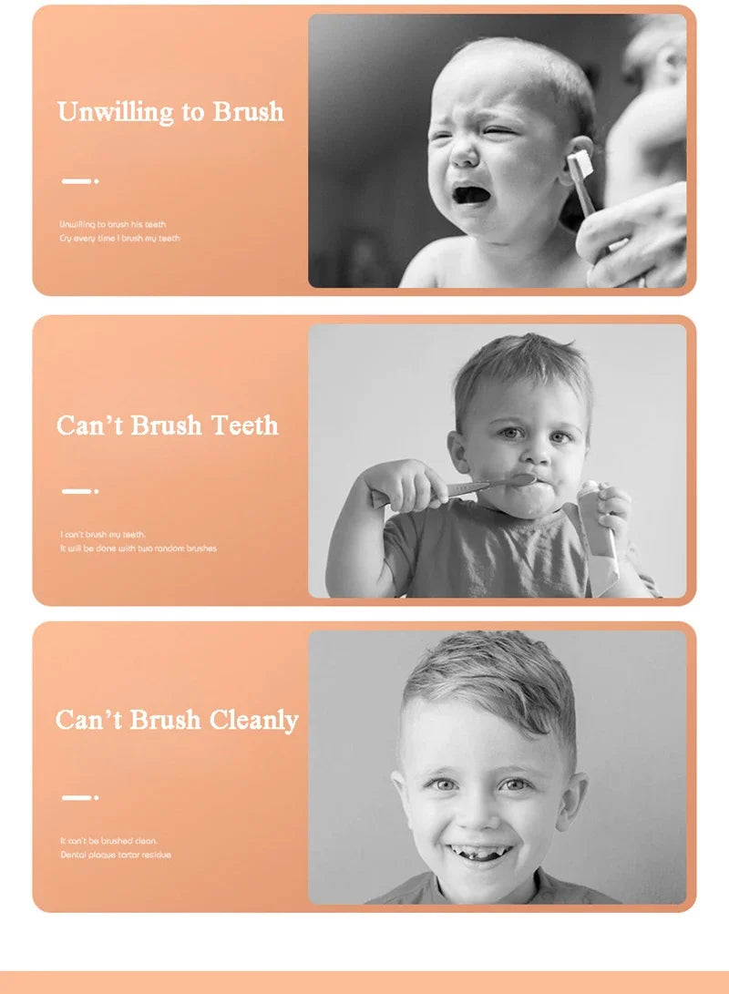 360 Degree U-Shaped Kids Toothbrush Soft Silicone Bristles Waterproof Oral Care Teeth Whitening Children's Health Brush