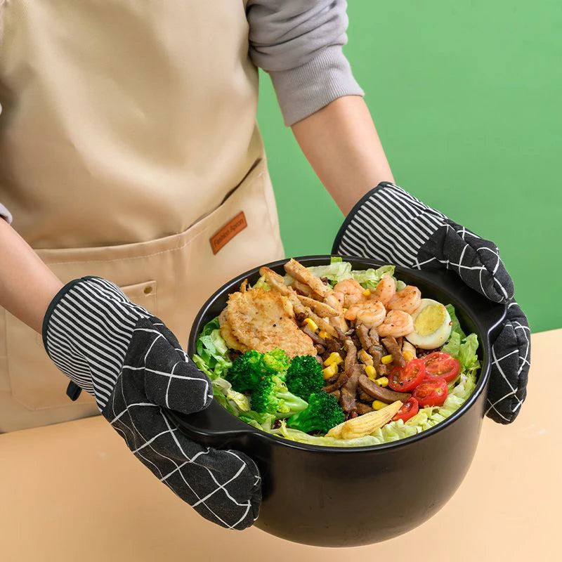 GIANXI Household Microwave Mitts Anti-scald Heat Resistant Insulation Oven Gloves Barbecue Stove Oven Mitts Kitchen Utensil