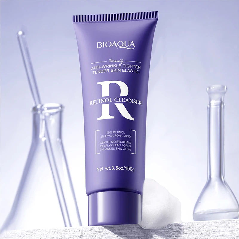 BIOAQUA Vitamin C Facial Cleanser Moisturizing Whitening Anti Wrinkles Face Wash Foam Face Cleanser Facial Skin Care Products