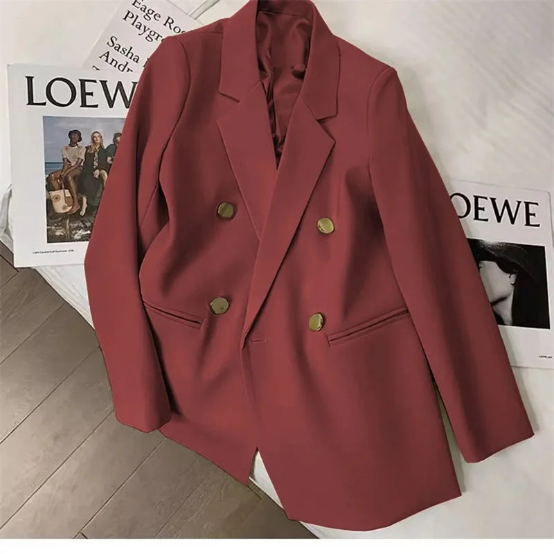 2025 Fashion New Women Suit Coat Elegant Casual Blazer Jacket Spring Autumn Office Ladies Clothing Basic Coat  Female Jacket