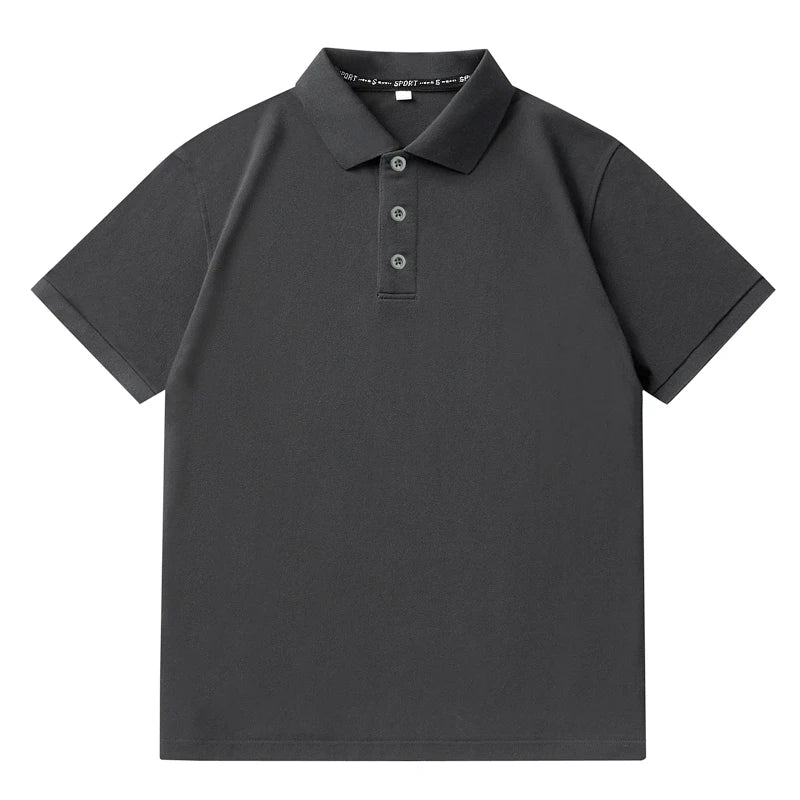 Men Plus Size Polo Shirt Oversized 6XL 7XL Summer Short Sleeve T Shirts Black Loose Male Shirt Male Clothing Ropa Para Hombre