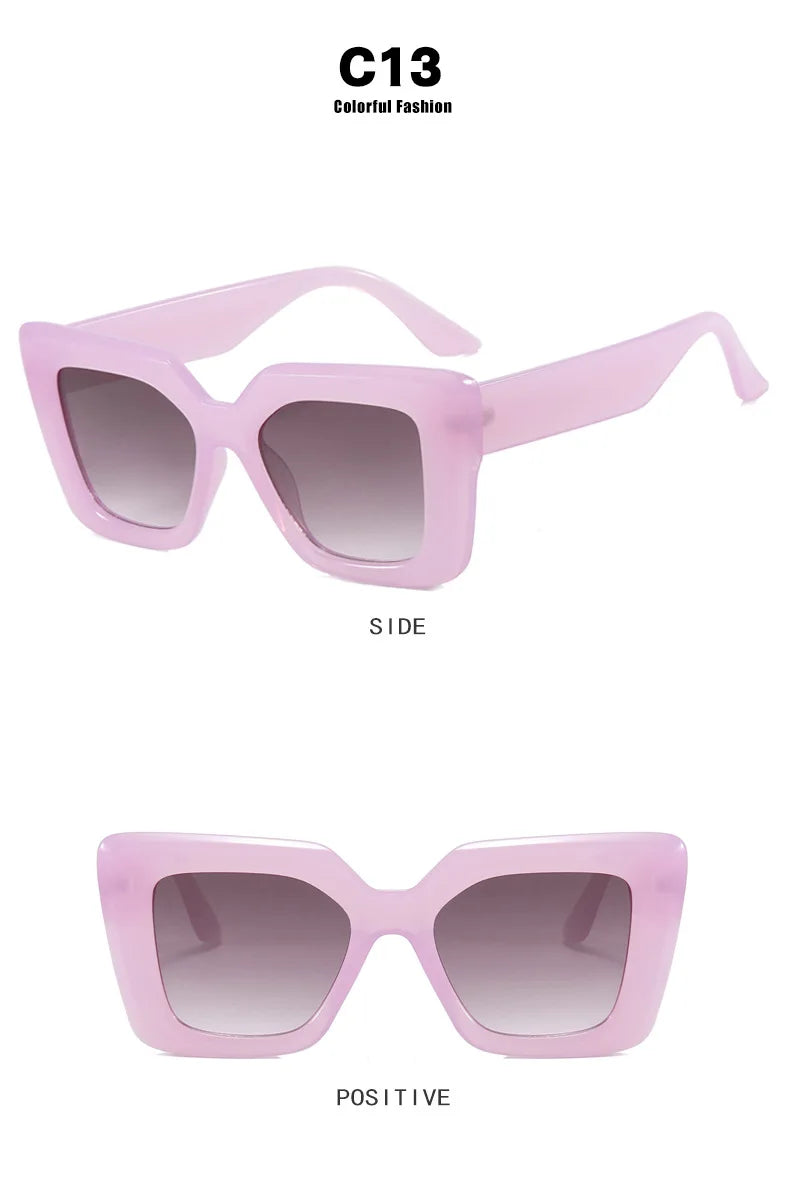 Retro Luxury Oversized Square Anti-Blue Light Glasses Women Men Optical Eyeglasses Trendy Computer Classic Glasses Ladies Lentes