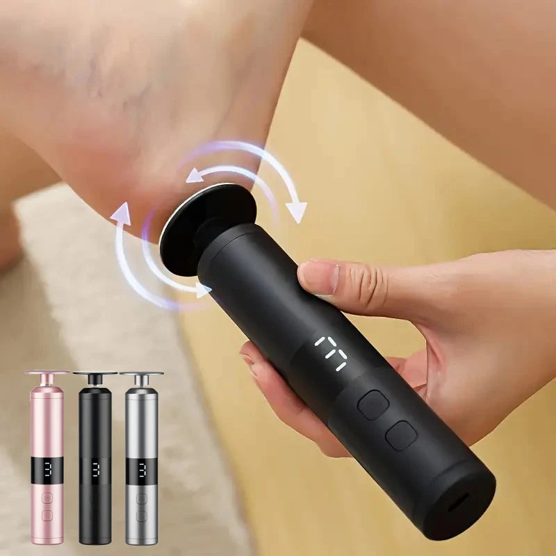 Electric 2-in-1 foot grinder and nail grinder - USB foot repair equipment with 3-speed adjustment and 16 interchangeable heads