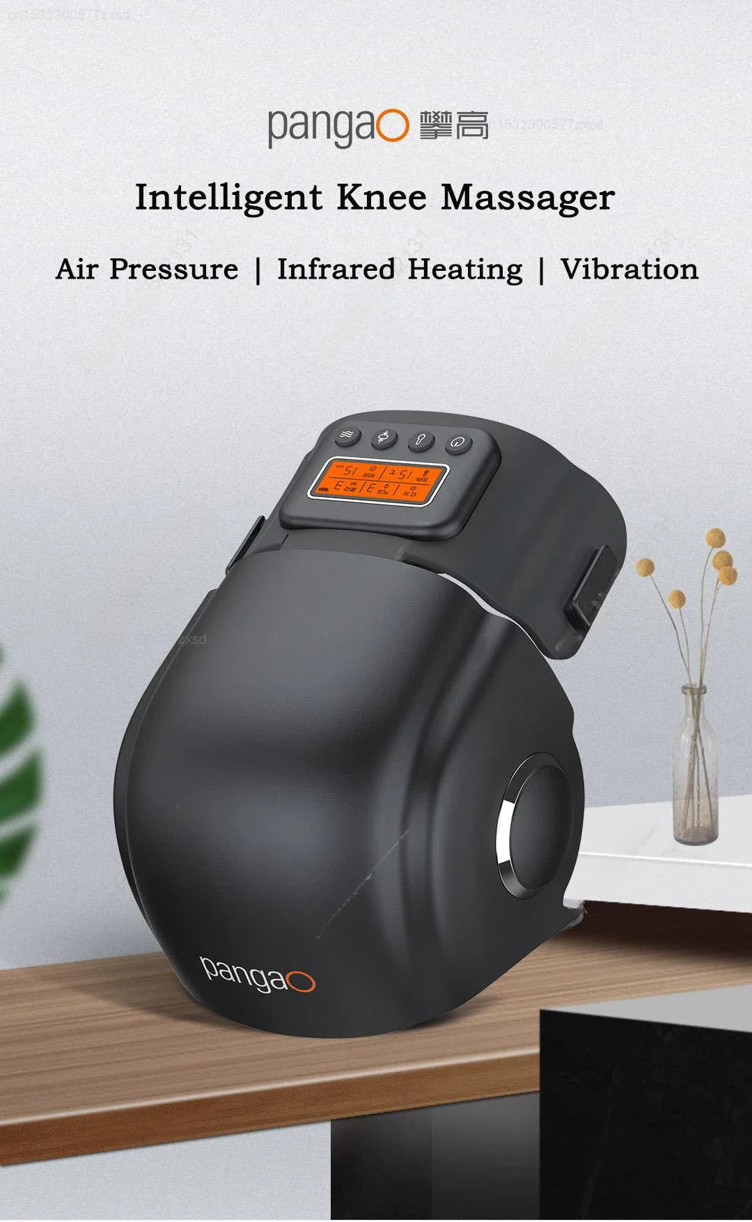 Xiaomi Pangao Intelligent Knee Massager Air Pressure Massage Infrared Heating Physiotherapy Instrument Knee oint Pain Relief