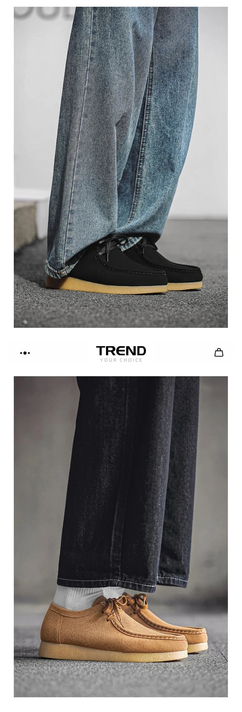 Retro Handmade Men's Casual Shoes Low Top Velvet Surface Smoke Rubber Spring Autumn British Style Flat Heel round Toe N-1
