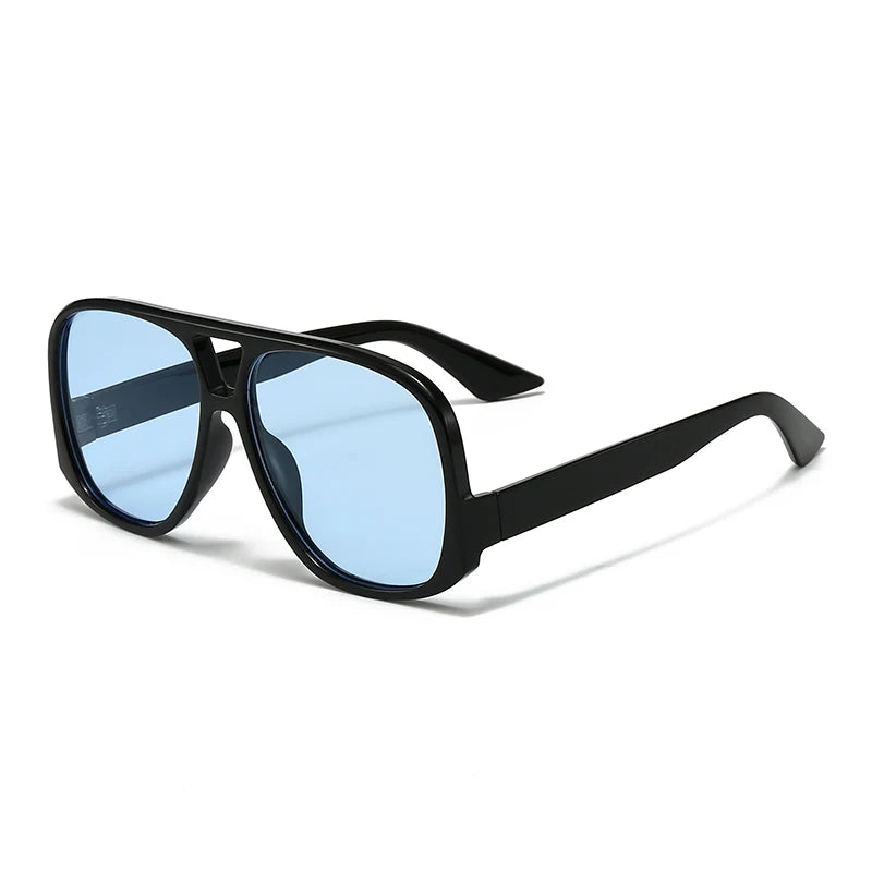 Hiking Camping Oversized Women Double Bridges Anti Light Glasses Fashion Outdoor Driving Eyeglasses Beach Travel UV400 Shades