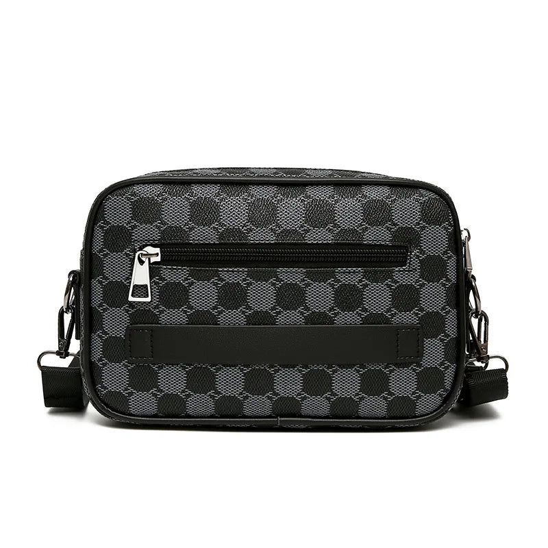 Top-quality PU Leather Men Waist Packs Business Crossbody Bags for Male Fashion Travel Storage Phone Shoulder Bags Clutch Bag