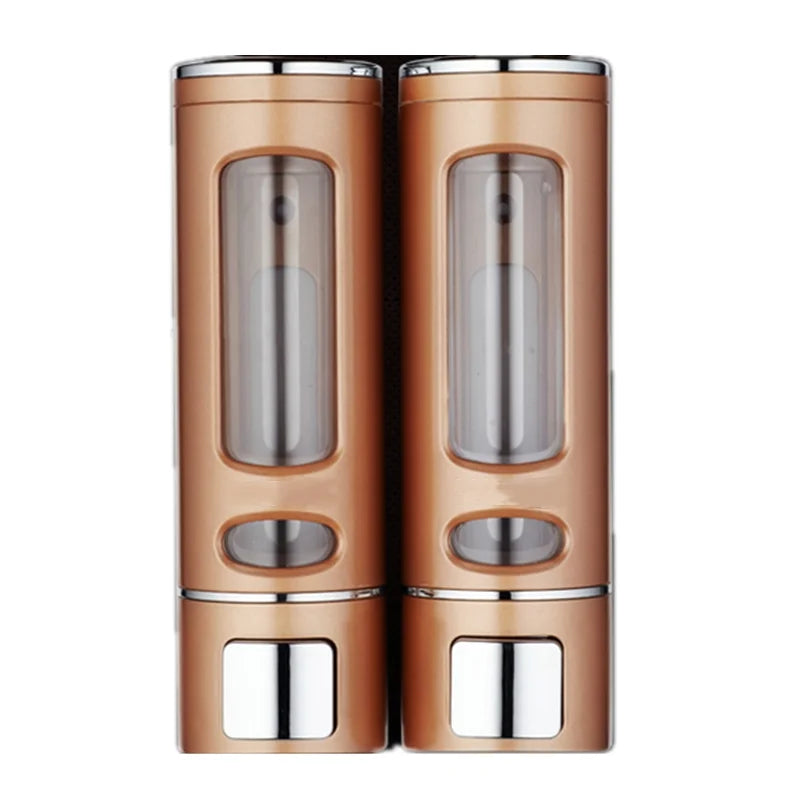 Lamgool Single/double Soap Dispenser Wall-Mount Shower Bath Shampoo Dispenser Liquid Soap Container Bathroom Accessories
