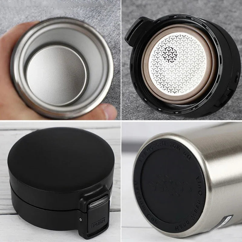 380ml Double 304 Stainless Steel Coffee Mug Leak-Proof Thermos Mug Travel Thermal Cup Water Bottle Thermos Cup