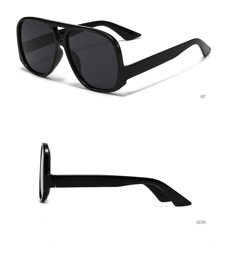 Hiking Camping Oversized Women Double Bridges Anti Light Glasses Fashion Outdoor Driving Eyeglasses Beach Travel UV400 Shades