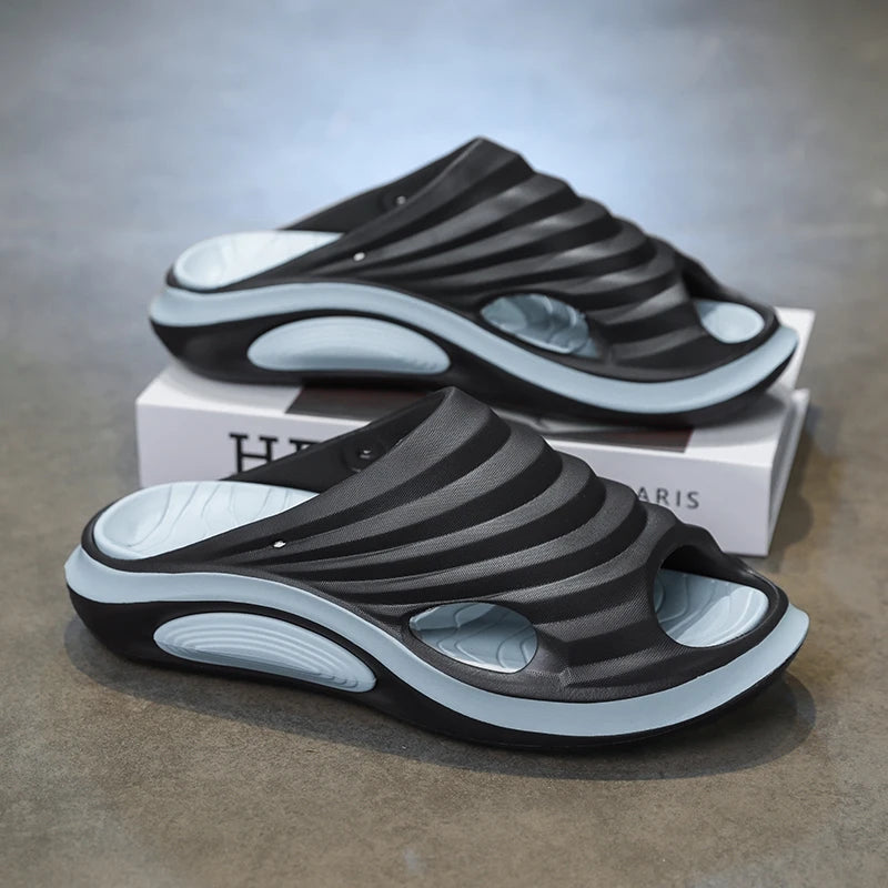 Summer Men's Slippers Outdoor Sandals Beach Comfortable Slides Indoor Men Casual Shoes Garden Shoes Men Home Slippers Flip Flops