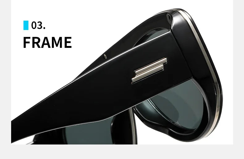 Oversized Oval Pilot Shield Sunglasses Women Big 2025 Luxury Brand Retro Y2K Punk Mirror Sun Glasses For Ladies Shades UV400