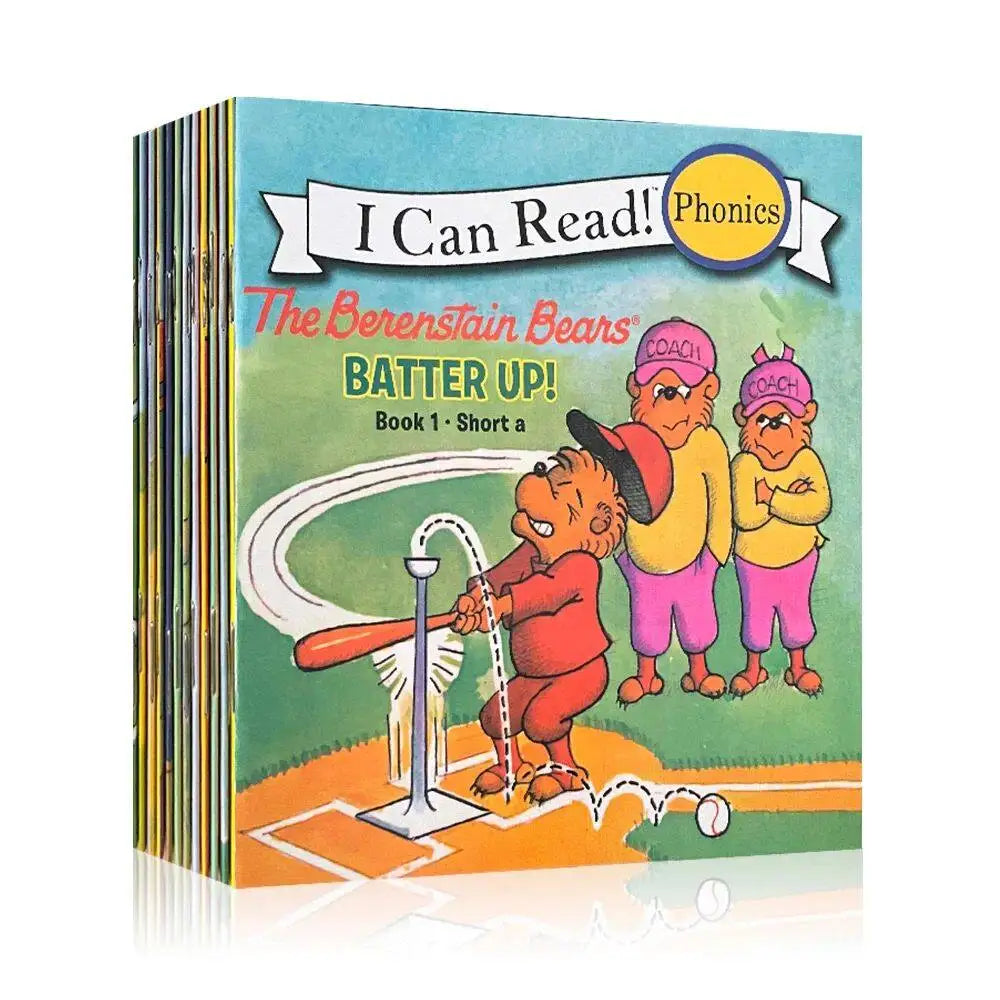 12 Books Set Berenstain Bears, I Can Read Mini Portable English Picture Books, Kids Storybooks, Early Reading Training Materials