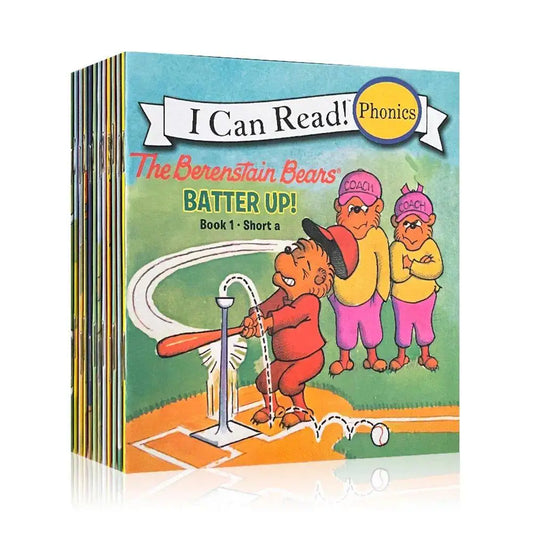 12 Books Set Berenstain Bears, I Can Read Mini Portable English Picture Books, Kids Storybooks, Early Reading Training Materials