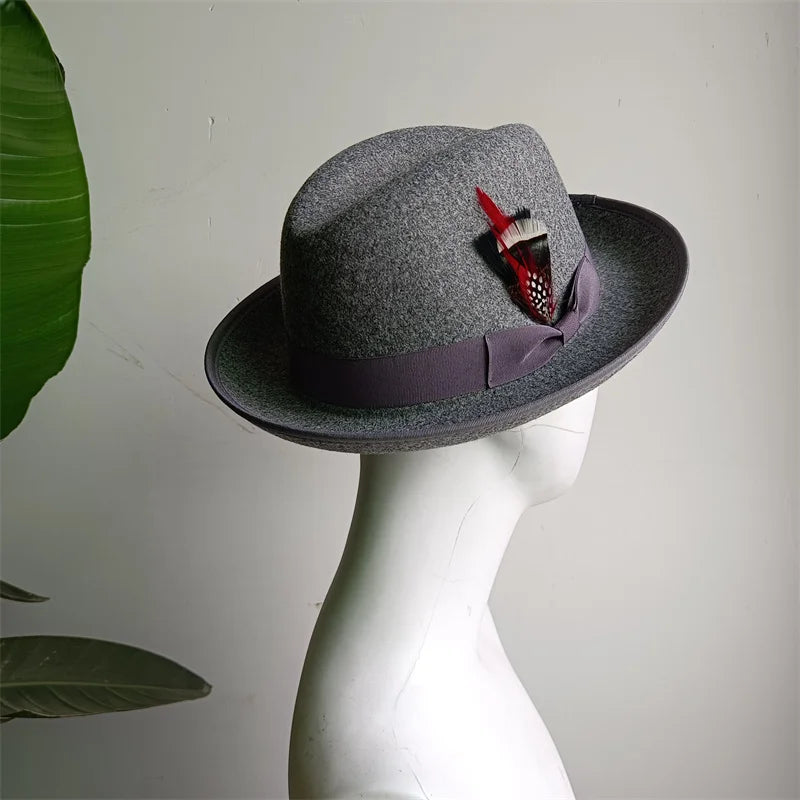 Green Retro Men's Spring Hat Unisex Men's Bow Women's Curved Brim Wide Brim Sun Hat Straw Hat Beach Hat sombrero hombre