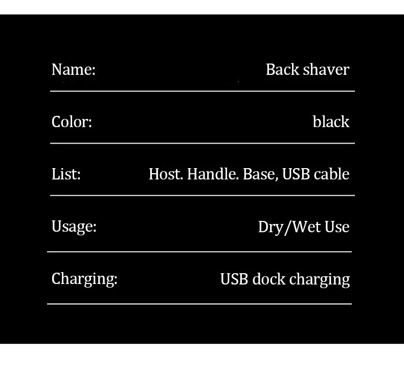 Back Shavers for Men Body Groomers Painless Hair Remover for Men Epilator Shaver Back Face Long Handle Portable Shaver Body Care