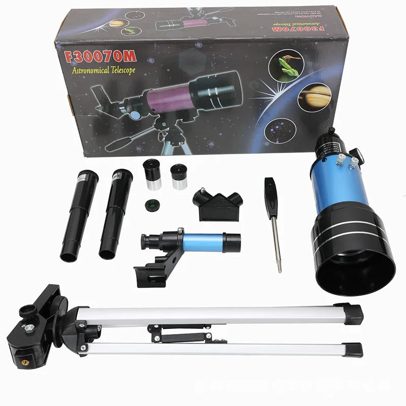 Astronomical Telescope 30070 with Finder Mirror HD High Magnification Entry Using Astronomical Stargazing View Large F30070