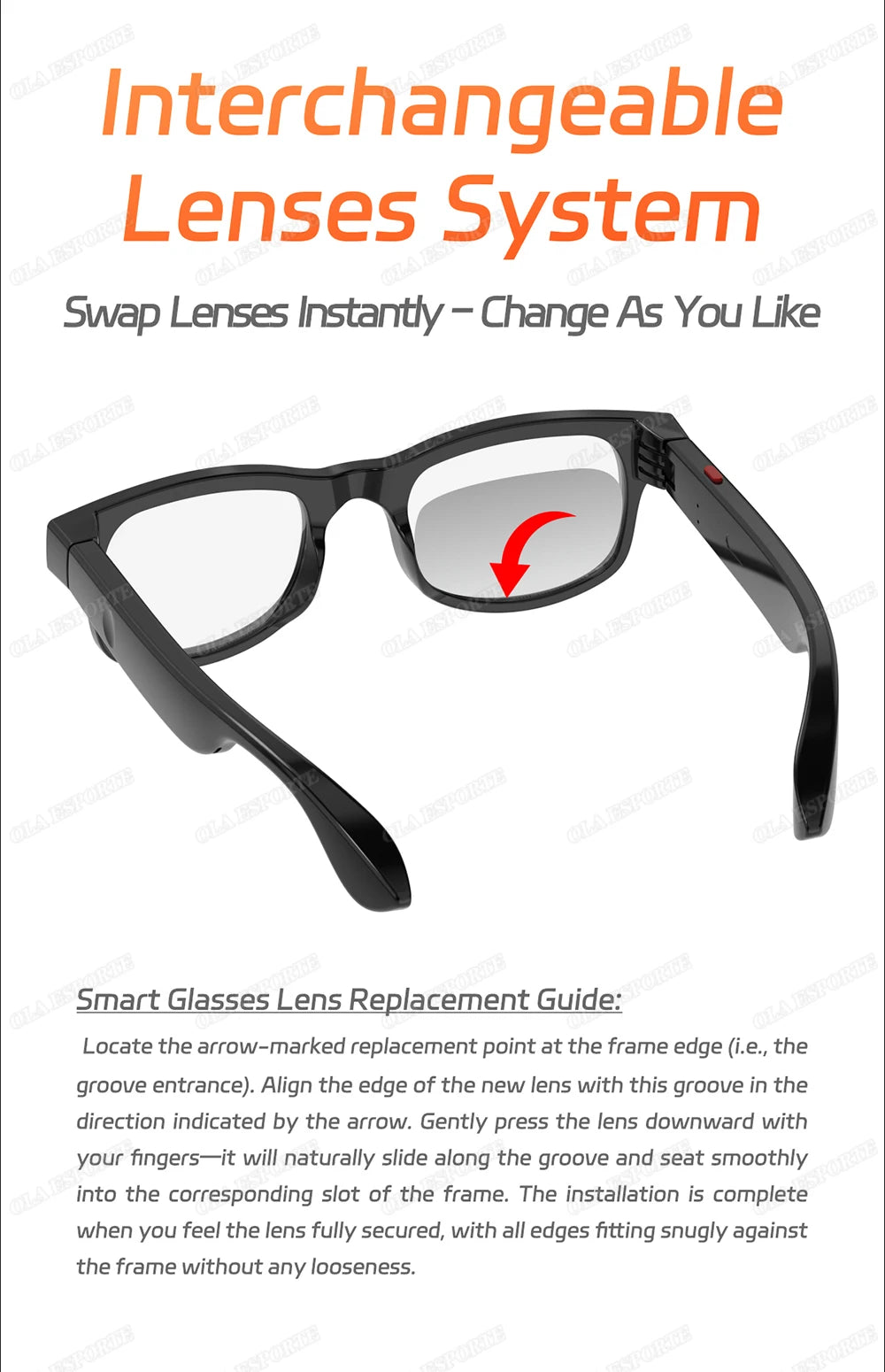 AI Smart Glasses Anti Blue Light Bluetooth 5.3 Wireless Call Music Playback Voice Assistant Amart Glasses Waterproof Sunglasses