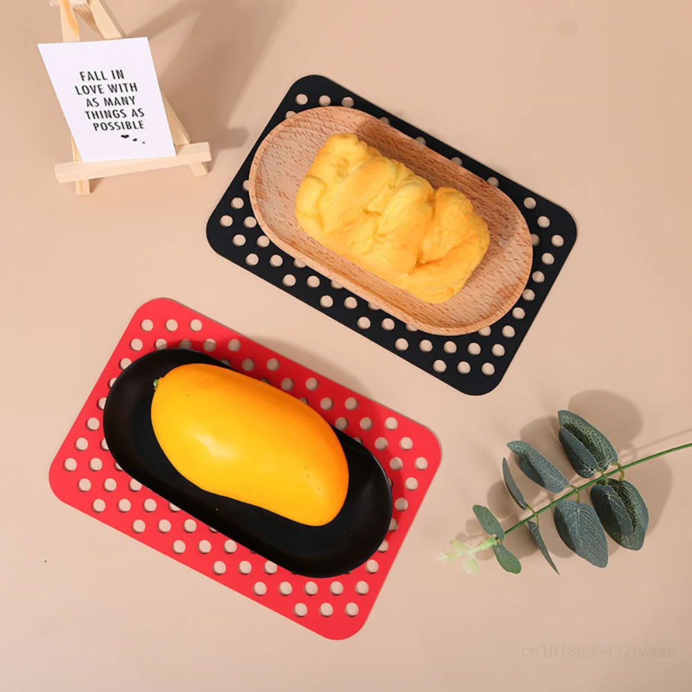 Air Fryer Silicone Liner For Ninja Foodi DZ201 Heat Resistant Steamer Mat Non-stick Oven Tray Air Fryer Accessories Baking Tools
