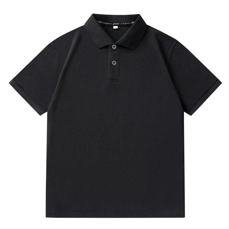 Men Plus Size Polo Shirt Oversized 6XL 7XL Summer Short Sleeve T Shirts Black Loose Male Shirt Male Clothing Ropa Para Hombre