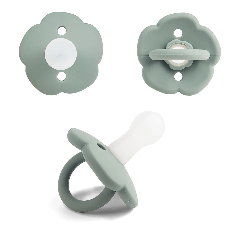 Baby pacifier super soft anti-flatulence, 0-3 to 6 months old imitation breast milk newborn baby sleep artifact