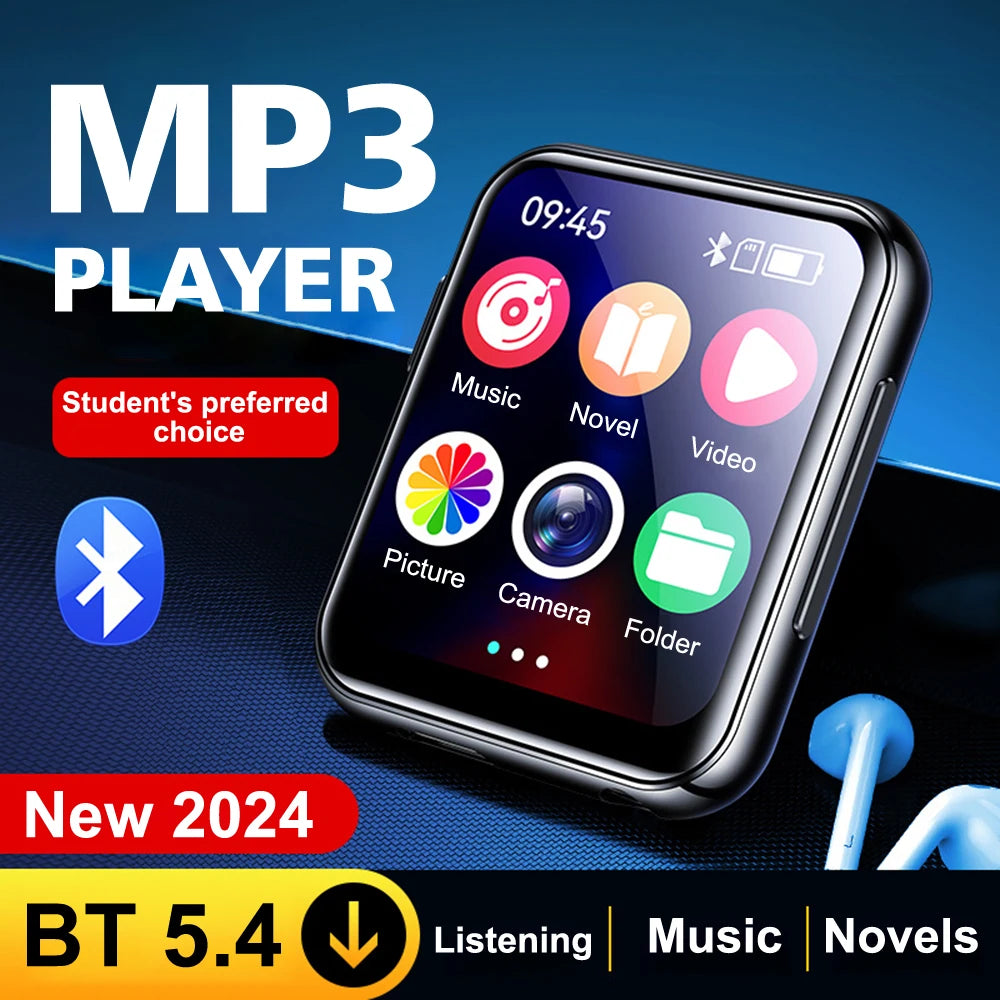 MP3 Music Player with Bluetooth High Resolution Walkman MP4 Full Touch Screen Built-in Speaker Video Playe FM/E-book плееры