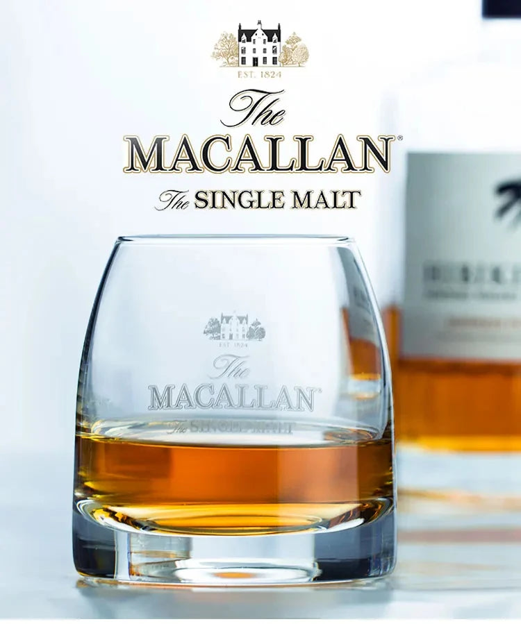 Macallan Exclusive Single Malt Whiskey Glass Crystal Wine Tumbler Vodka Cognac Brandy Snifter Gather Together Mouth Tasting Cup