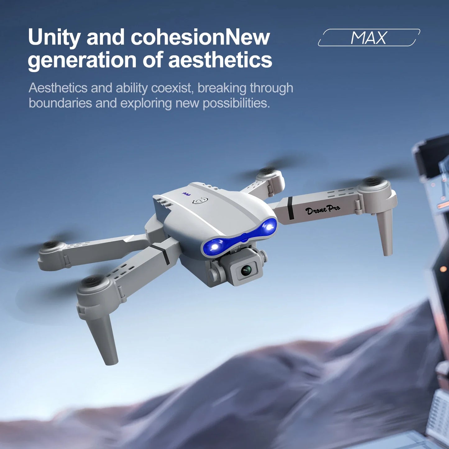 Newest E88 E99D Screen-controlled Lighting Mini Drone 4K 2 Camera Optical Flow Remote Control Aircraft Mavic Air 2