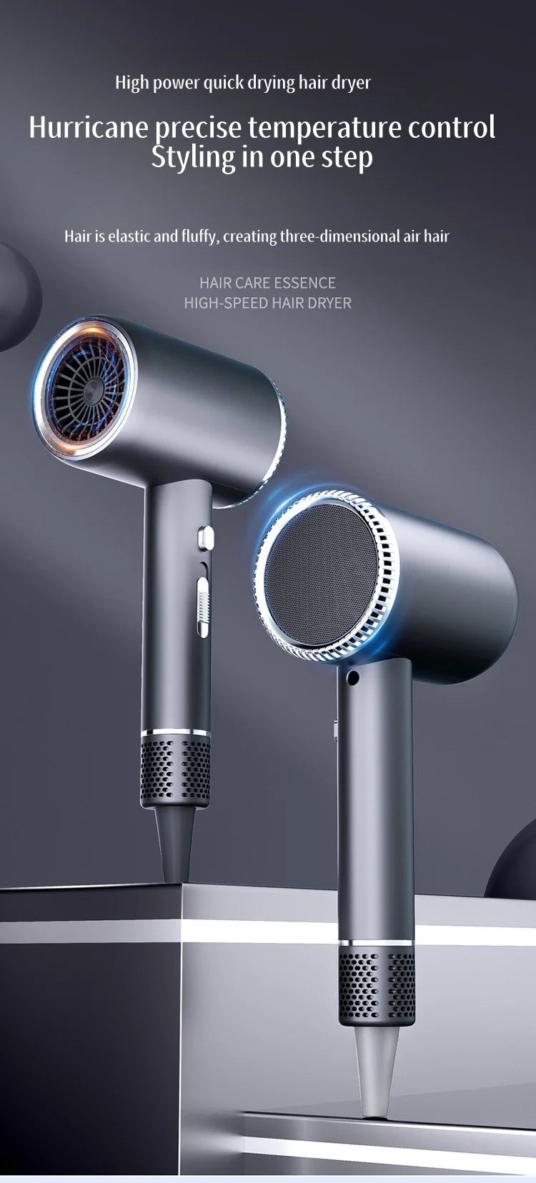 New 2400W High-Speed Hair Dryer With Blue Light Negative Ion Quick Drying And Silent Hair Care, Dedicated For Home Hair Salons