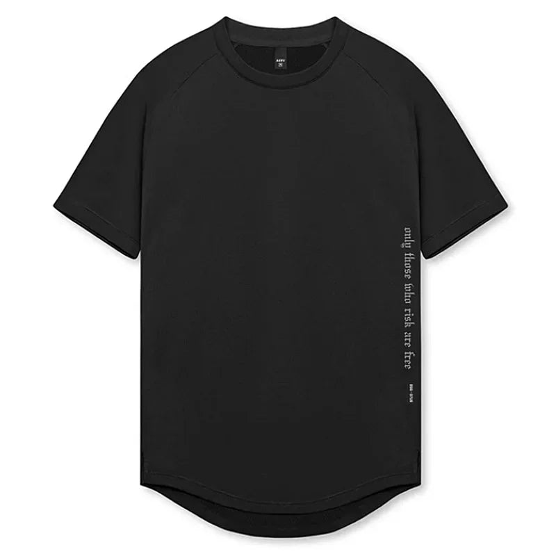 Men's Quick Dry Fitness T-Shirt Gym Running Sportswear Summer Breathable Workout Tee Bodybuilding Muscle Shirt Casual Activewear