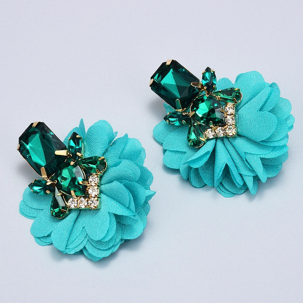Vintage Handmade Earrings Bohemian Cute Flower Luxury Beads Drop Earrings Wedding Jewelry Accessories For Women Girls