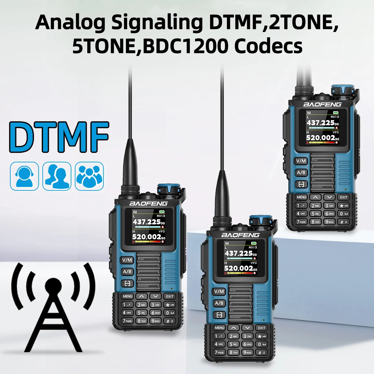 Baofeng UV-K67 PRO Walkie Talkie Long Range Multi Band Wireless Copy Frequency DTMF 640CH NOAA Type-C Ham Two Way Radio UV-5R